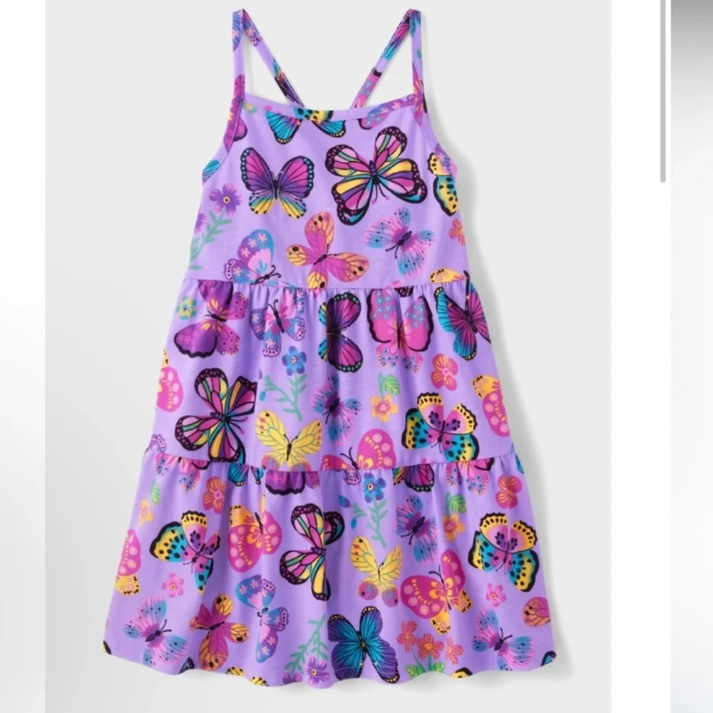 Old Navy Girls Dress Bundle Size 8 Butterfly Floral 3-Piece Lot